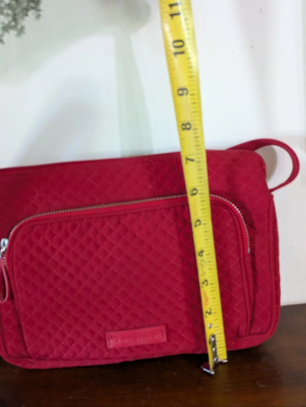 Vera Bradley Red Quilted RFID Little Hipster Crossbody Bag Classy Vibrant Style